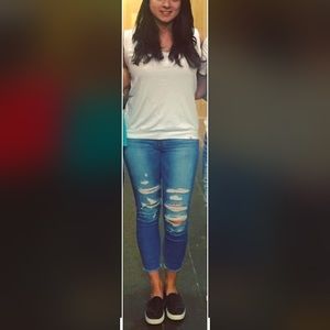 Ripped Skinny Jeans by Joes